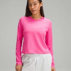 Lululemon Classic-Fit Cotton-Blend Long-Sleeve Shirt Sonic Pink Size 4